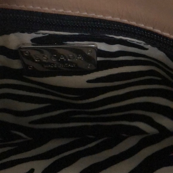 100% authentic like new escada tan 3 pocket bag❤️ - Picture 6 of 8